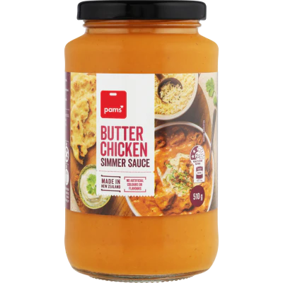 Pams Butter Chicken Simmer Sauce 510g