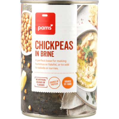 Pams Chick Peas In Brine 400g