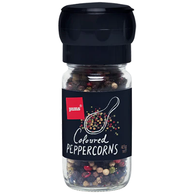Pams Coloured Peppercorns Grinder 45g