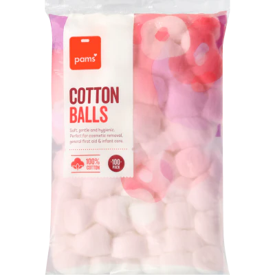 Pams Cotton Balls 100pk
