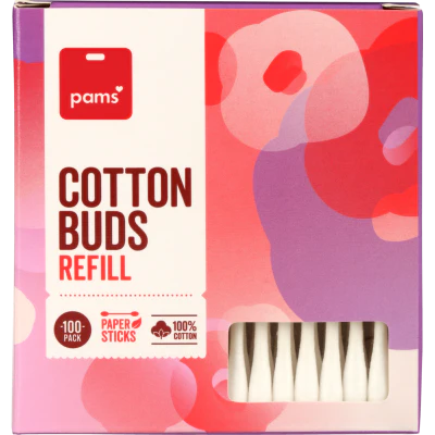 Pams Cotton Buds Refill 100pk