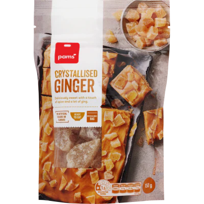 Pams Crystallised Ginger 150g