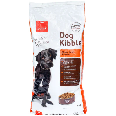 Pams Dog Kibble Meaty Beef Flavour Biscuits 8kg