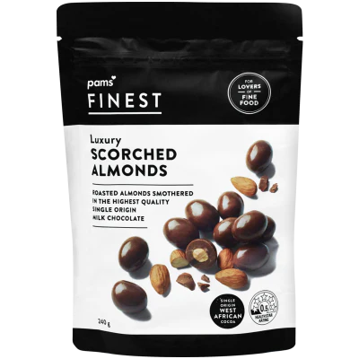 Pams Finest Luxury Scorched Almonds 240g