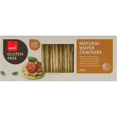 Pams Gluten Free Natural Wafer Crackers 100g