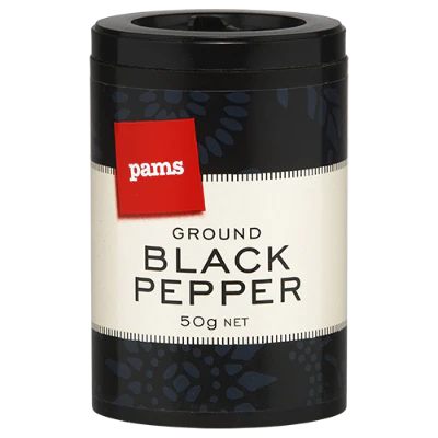 Pams Ground Black Pepper Seasoning 50g