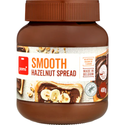 Pams Hazelnut Smooth Spread 400g