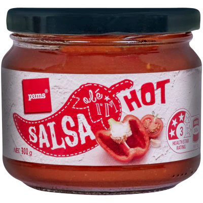 Pams Hot Salsa Dip 300g