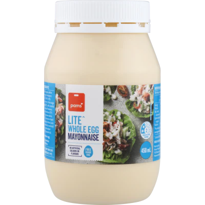 Pams Lite Whole Egg Mayonnaise 450ml