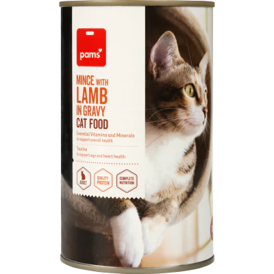 Pams Mince With Lamb In Gravy Cat Food 700g