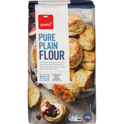 Pams Pure Plain Flour 1.5kg