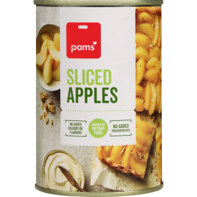 Pams Sliced Apples 380g