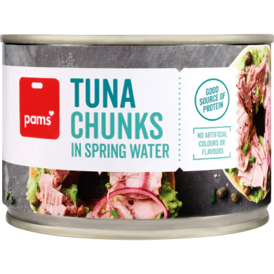 Pams Tuna Chunks In Spring Water 425g