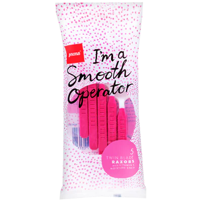 Pams Twin Blades Lady Razors 5pk