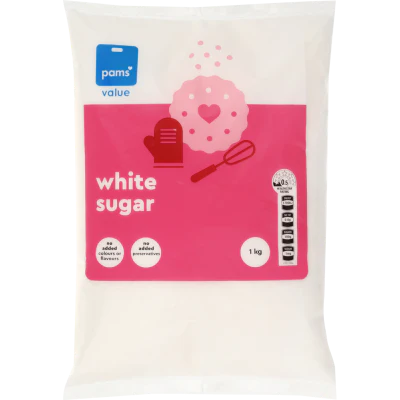 Pams Value White Sugar 1kg