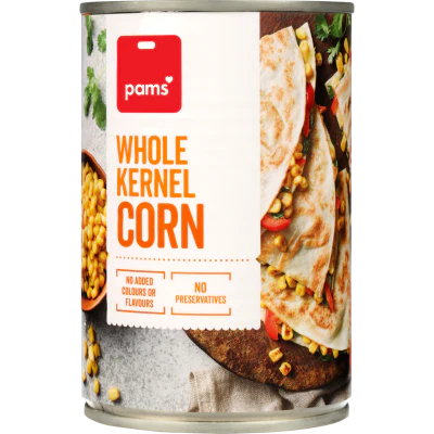 Pams Whole Kernel Corn 410g