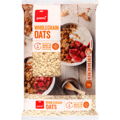 Pams Wholegrain Oats 1kg