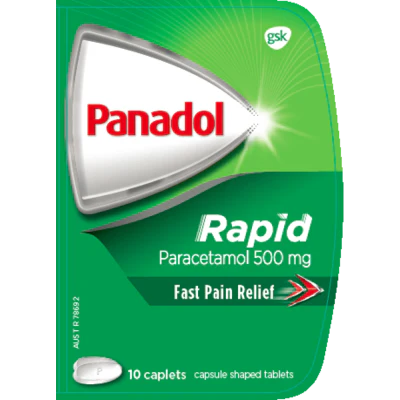 Panadol Rapid Paracetamol 500mg Caplets 10pk