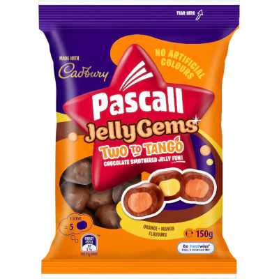 Pascall Two To Tango Jelly Gems 150g