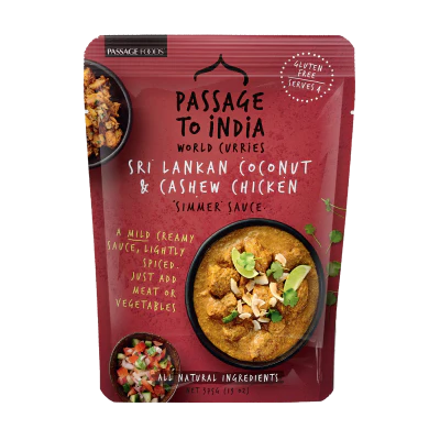 Passage to India Sri Lankan Coconut & Cashew Chicken Simmer Sauce 375g