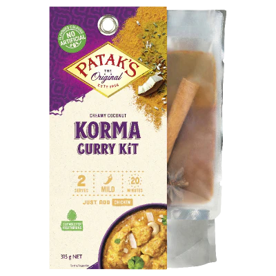 Patak's Creamy Coconut Korma Curry Kit 315g