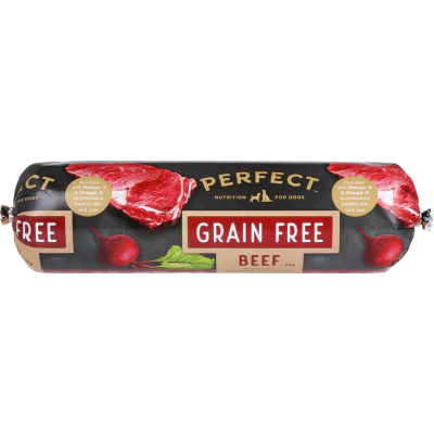 Perfect Grain Free Beef Dog Roll 2kg