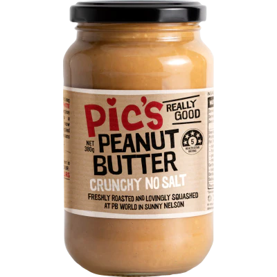 Pic's Really Good No Salt Crunchy Peanut Butter 380g