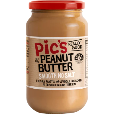 Pic's Really Good No Salt Smooth Peanut Butter 380g