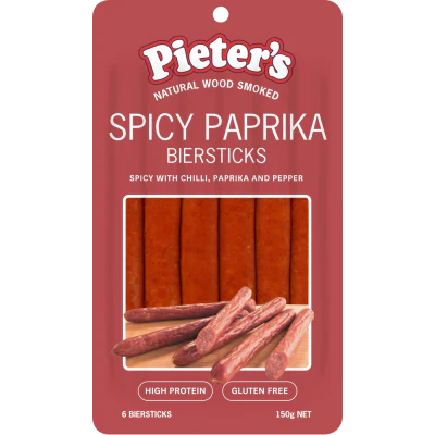 Pieter's Spicy Paprika Biersticks 150g