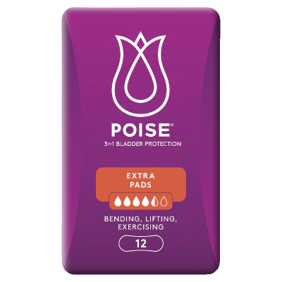 Poise Extra Pads 12pk