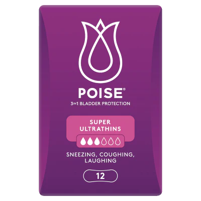 Poise Ultrathins Super Pads 12pk