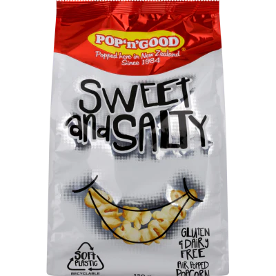 Pop'n'Good Sweet And Salty Kettle Popcorn 150g
