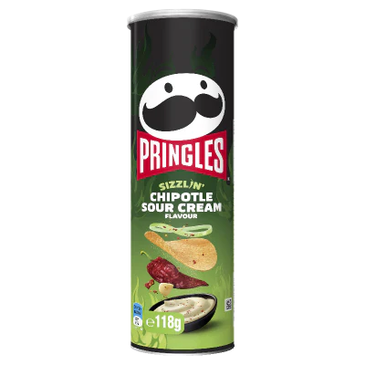 Pringles Sizzl'n Chipotle Sour Cream Flavour Potato Chips 118g
