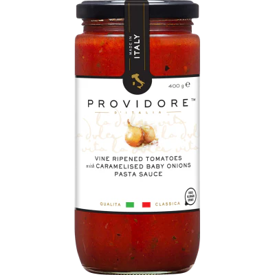Providore Vine Ripened Tomatoes With Caramelised Baby Onions Pasta Sauce 400g