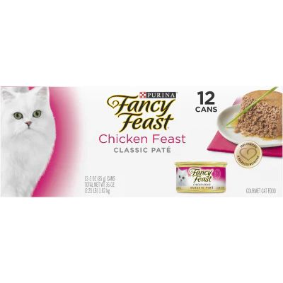 Purina Fancy Feast Chicken Feast Classic Pate Gourmet Pet Food 12 x 85g