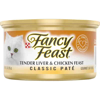 Purina Fancy Feast Classic Tender Liver & Chicken Feast Cat Food 85g