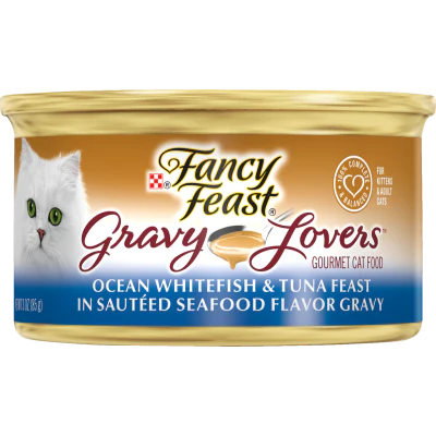 Purina Fancy Feast Ocean Whitefish & Tuna In Gravy Cat Food 85g