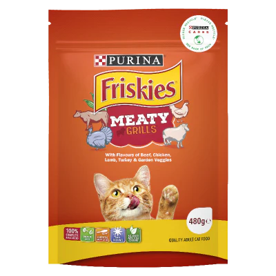 Purina Friskies Meaty Grills Cat Biscuits 480g