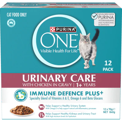 Purina ONE Urinary Care With Chicken In Gravy Wet Cat Food 12 x 70g
