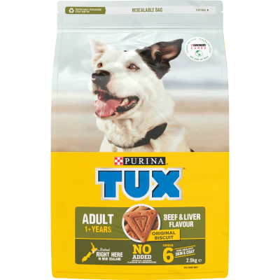 Purina TUX Beef & Liver Flavour Adult 1+ Years Dry Pet Food 2.5kg