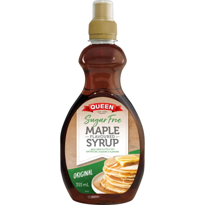 Queen Sugar Free Maple Flavoured Syrup 355ml