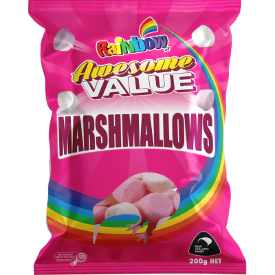 Rainbow Awesome Value Marshmallows 200g