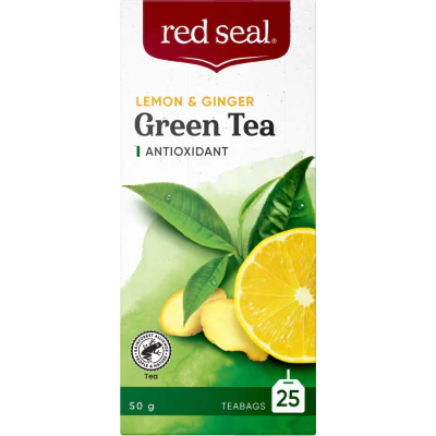 Red Seal Lemon & Ginger Green Tea Bags 25pk