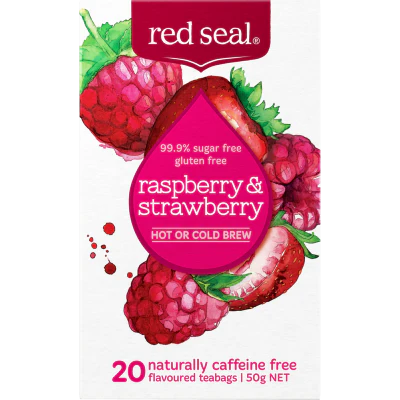 Red Seal Raspberry & Strawberry Tea Bags 20pk