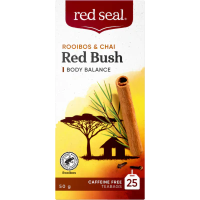 Red Seal Red Bush Rooibos & Chai Tea Bags 25pk