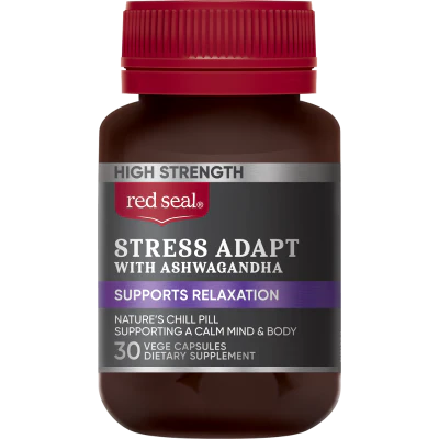 Red Seal Stress With Ashwagandha Vege Capsules 30pk