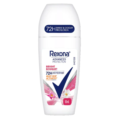 Rexona Advanced Protection Bright Bouquet 72Hr Antiperspirant Deodorant Roll On 50ml