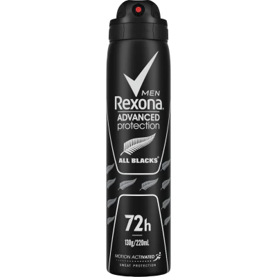 Rexona Men Advanced Protection All Blacks 72Hr Antiperspirant 220ml
