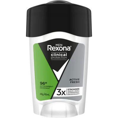 Rexona Men Clinical Protection Active Fresh 96H Antiperspirant Deodorant 45ml