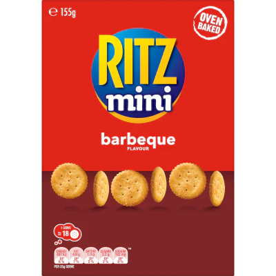 Ritz Mini Barbeque Flavour Crackers 155g